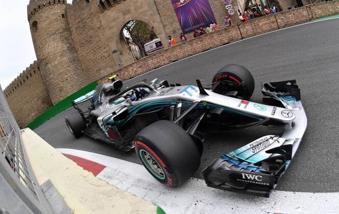 Valtteri Bottas; Mercedes Grand Prix, formula 1 GP, Baku Aserbaidschan 29.04.2018 Photo:mspb Jerry Andre Valtteri Bottas; Formel 1 GP, Aserbaidschan 2018
