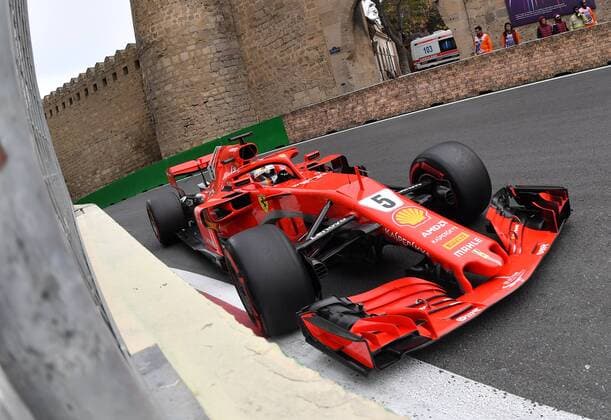 Sebastian Vettel, Scuderia Ferrari, formula 1 GP, Baku Aserbaidschan 29.04.2018 Photo:mspb Jerry Andre Sebastian Vettel, formula 1 GP, Aserbaidschan 2018