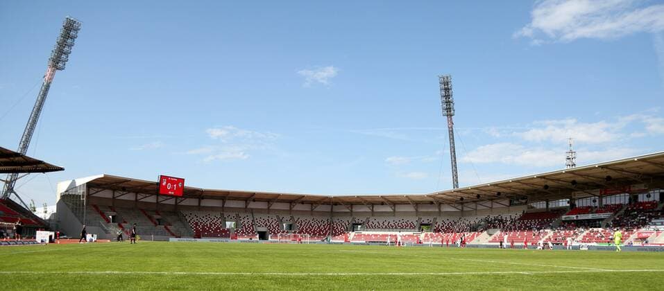 GER, 3.Liga, FC Rot Weiss Erfurt vs Werder Bremen II 29.04.2018 , Erfurt, Steigerwaldstadion, Arena Erfurt, GER, 3.Liga, Saison 2017 2018, 36.Spieltag, FC Rot Weiss Erfurt vs Werder Bremen II im Bild Stadionübersicht