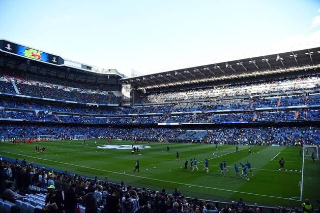 01.05.2018, xfux, Fussball Champions League, Halbfinale, Real Madrid - FC Bayern Muenchen, emspor, v.l. Stadionansicht Innenraum, Rasen Madrid