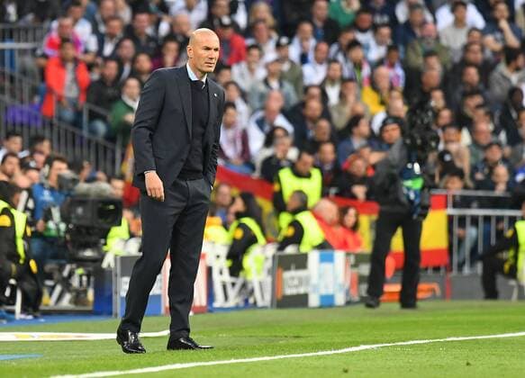 01.05.2018, xfux, Fussball Champions League, Halbfinale, Real Madrid - FC Bayern Muenchen, emspor, v.l. Trainer Zinedine Zidane (Real Madrid) Madrid