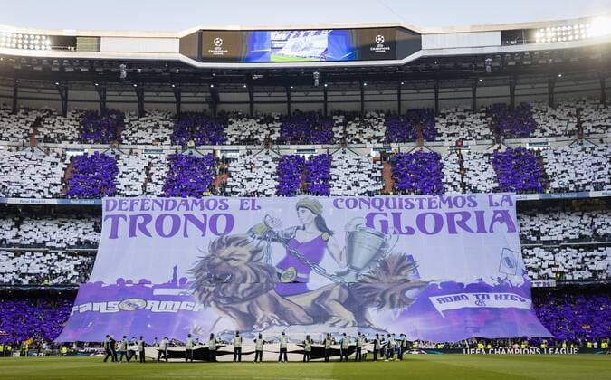 Madrid, 01.05.2018 Choreo Real Real Madrid - Bayern München