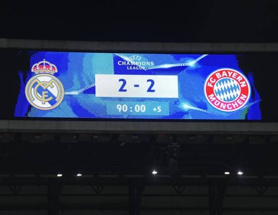 Themen der Woche - SPORT Bilder des Tages - SPORT 01.05.2018, Fussball UEFA Champions League 2017 2018, Halbfinale Rückspiel, Real Madrid - FC Bayern München, im Bernabeu-Stadion Madrid. Endstand 2:2
