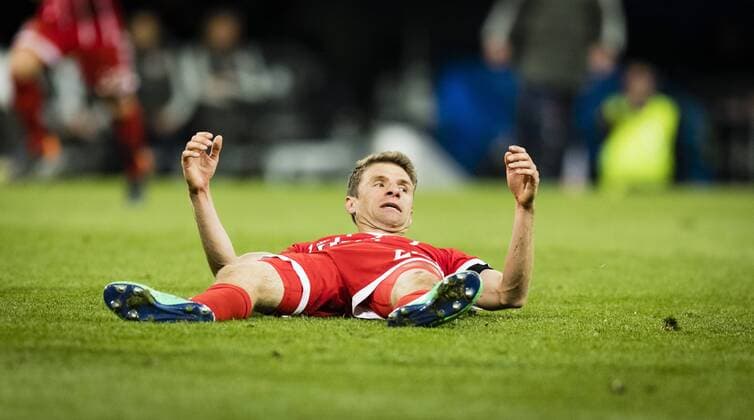 Madrid, 01.05.2018 Thomas Müller (FCB) enttäuscht Real Madrid - Bayern München
