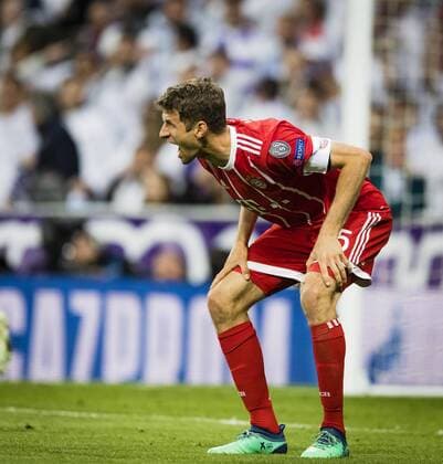 Madrid, 01.05.2018 Thomas Müller (FCB) enttäuscht Real Madrid - Bayern München
