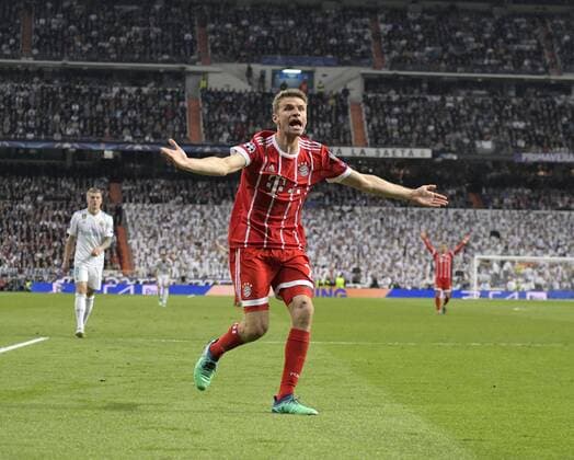 01.05.2018, Fussball UEFA Champions League 2017 2018, Halbfinale Rückspiel, Real Madrid - FC Bayern München, im Bernabeu-Stadion Madrid.