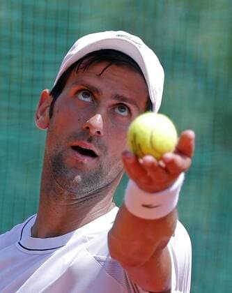 (180502) -- BELGRADE, May 2, 2018 -- Serbia s tennis player Novak Djokovic serves a ball during an open training session in Belgrade, Serbia on May 2, 2018. ) (SP)SERBIA-BELGRADE-NOVAK DJOKOVIC-OPEN TRAINING PredragxMilosavljevic 