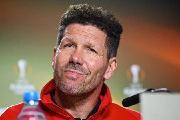 Themen der Woche - SPORT Bilder des Tages - SPORT Atletico Madrid press conference PK Pressekonferenz Atletico Madrid manager Diego Simeone during the Atletico Madrid Press Conference at the Wanda Metropolitano Stadium, Madrid Content Not Available For UK Newspapers Copyright: xKristianxKanex FIL-11737-0006