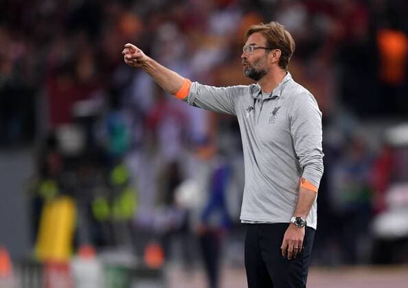FUSSBALL CHAMPIONS LEAGUE SAISON 2017 2018 HALBFINALE RUECKSPIEL AS Rom - FC Liverpool 02.05.2018 Trainer Juergen Klopp (FC Liverpool) engagiert an der Seitenlinie Rom
