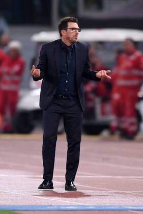 FUSSBALL CHAMPIONS LEAGUE SAISON 2017 2018 HALBFINALE RUECKSPIEL AS Rom - FC Liverpool 02.05.2018 Trainer Eusebio Di Francesco (AS Rom) Rom