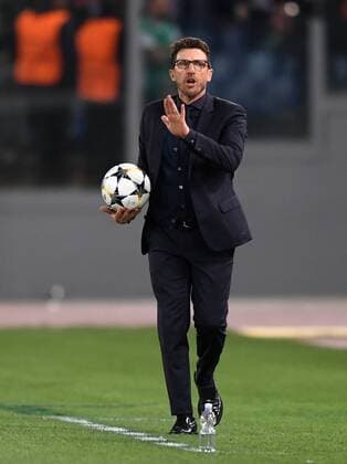 FUSSBALL CHAMPIONS LEAGUE SAISON 2017 2018 HALBFINALE RUECKSPIEL AS Rom - FC Liverpool 02.05.2018 Trainer Eusebio Di Francesco (AS Rom) Rom