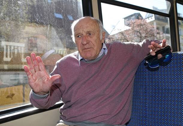 11.04.2018, Deutschland, Stuttgart, Helmut Digel ist ein ehemaliger deutscher Sportfunktionär, Sportwissenschaftler und Handballspieler. Er war von 1993 bis 2001 Präsident des Deutschen Leichtathletik-Verbandes. Interview in der Stuttgarter Zahnradbahn Zacke auf dem Weg vom Marienplatz nach Degerloch und zurück.
