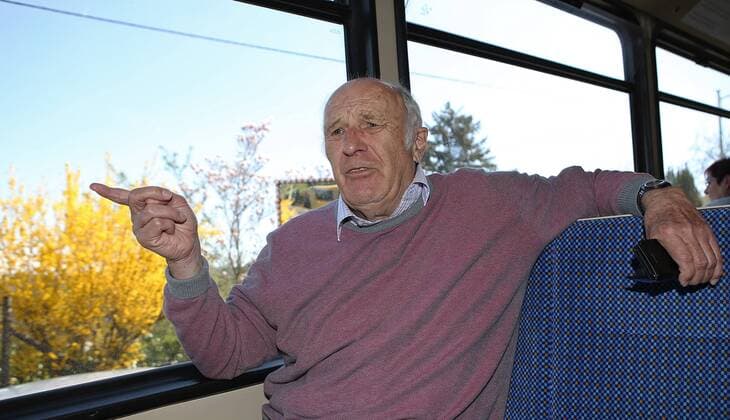11.04.2018, Deutschland, Stuttgart, Helmut Digel ist ein ehemaliger deutscher Sportfunktionär, Sportwissenschaftler und Handballspieler. Er war von 1993 bis 2001 Präsident des Deutschen Leichtathletik-Verbandes. Interview in der Stuttgarter Zahnradbahn Zacke auf dem Weg vom Marienplatz nach Degerloch und zurück.