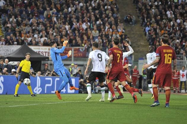 IPP20180502 Football - soccer: UEFA Champions League 2017 2018, AS Rom - FC Liverpool, Georginio Wijnaldum Segna il gol del 1-2 (Hinweis: Verwendung nur in Deutschland - only Germany) *** IPP20180502 Football soccer UEFA Champions League 2017 2018 AS Roma Liverpool Georginio Wijnaldum Segna il gol del 1 2 Note Use only in Germany only Germany 