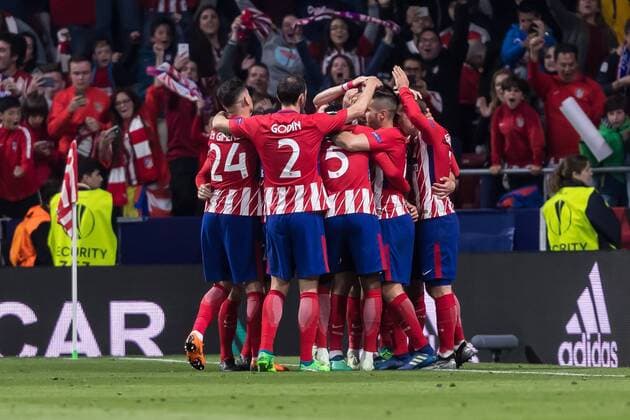 Bilder des Tages - SPORT Spanien, Madrid 03.05.2018, UEFA Europa League - 2017 2018 Season, Semi-finals, Second leg, Halbfinale, Atletico Madrid - Arsenal FC, jubel, Torjubel um Diego Costa (ATL) nach dem treffer zum 1:0 ( DeFodi048