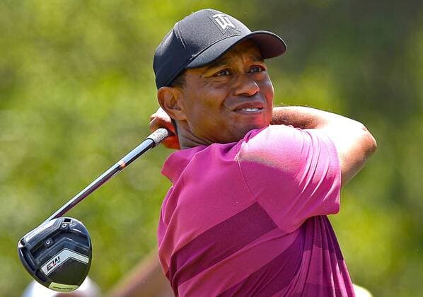 May 3, 2018 - Charlotte, NC, USA - Tiger Woods watches his drive from the 3rd tee during he first round of the Wells Fargo Championship at Quail Hollow Club in Charlotte, N.C., on Thursday, May 3, 2018. Wells Fargo Championship, round 1 - ZUMAm67_ 20180503_zaf_m67_069 Copyright: xJeffxSinerx