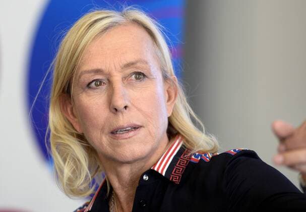 Legendarni tenistka Martina Navratilova vystoupila na tiskove konferenci na tenisovem turnaji zen Prague Open 4. kvetna 2018 v Praze. CTKPhotoP201805040762401  suk21