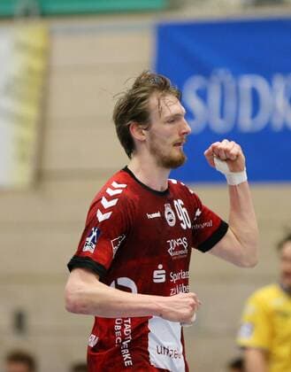2.HBL HSG Konstanz - VFL Luebeck Schwartau. Antonio Metzner (SCH). 2. Liga, Handball, HSG Konstanz - VFL Luebeck Schwartau, 04.05.2018 Konstanz Copyright: xEIBNER PeterxPisax EP_EER