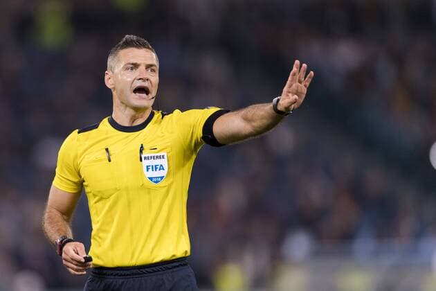 Damir Skomina Referee during the Uefa Champions League Semi-finals , 2st leg, match between Roma 4-2 Liverpool FC at Olimpic Stadium on May 2, 2018 in Roma, Italy. NOxTHIRDxPARTYxSALES.  (77304914)