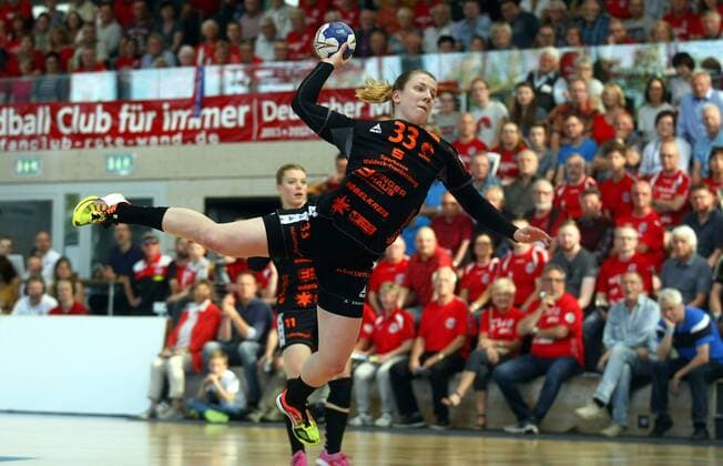 Bad Langensalza, 05.05.2018 Handball, 1. Bundesliga, Frauen, Saison 2017 18, Thüringer HC (THC) vs HSG Bad Wildung (HSG) Anna Maria Spielvogel (HSG)