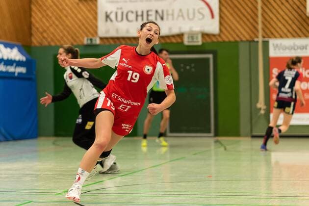 Sophia Sommerrock (Kurpfalz Baeren 19), SG H2Ku Herrenberg Kuties vs. Kurpfalz Baeren, Handball, 2.Bundesliga, Frauen, HBF, Saison 17 18, 05.05.2018, SG H2Ku Herrenberg Kuties vs. Kurpfalz Baeren, Handball, 2.Bundesliga, Frauen, HBF, Saison 17 18, 05.05.2018 Herrenberg Copyright: xEibner-Pressefoto WolfgangxFrankx SGH