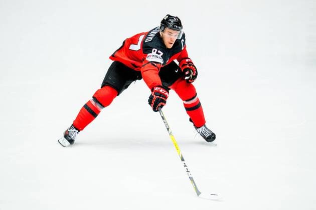 180506 Connor McDavid of Canada during the IIHF Ice hockey Eishockey World Championship WM Weltmeisterschaft match between South Korea and Canada on May 6, 2018 in Herning. Photo: Vegard Wivestad Gr¿tt BILDBYRN kod VG 170154 Copyright: VEGARDxWIVESTADxGR¯TT BB180506BB115