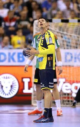 Andy Schmid ( Löwen ) Handball Final-Four Turnier in Hamburg am So. 06.05.2018 , Finale Rhein Neckar Löwen - Burgdorf Hannover 30 - 26