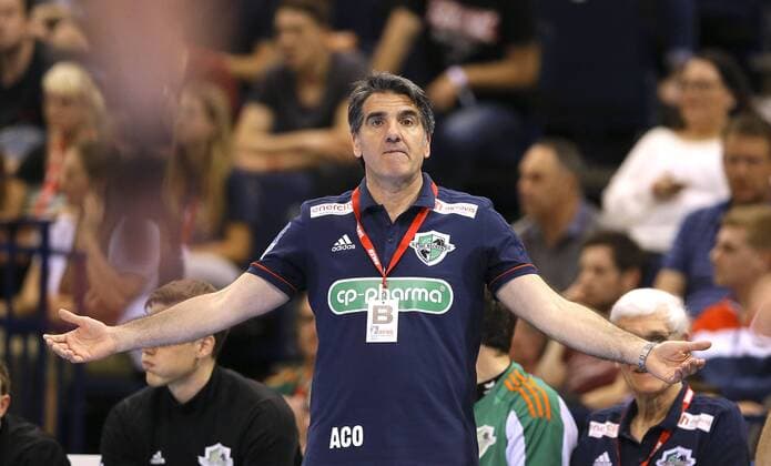 Torjubel bei den Löwen , Filip Taleski und Kristian Bliznac Handball Final-Four Turnier in Hamburg am So. 06.05.2018 , Finale Rhein Neckar Löwen - Burgdorf Hannover 30 - 26
