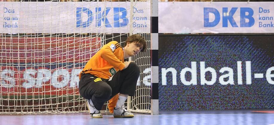 Verlierer Hannover , Torhüter Malte Semisch Handball Final-Four Turnier in Hamburg am So. 06.05.2018 , Finale Rhein Neckar Löwen - Burgdorf Hannover 30 - 26
