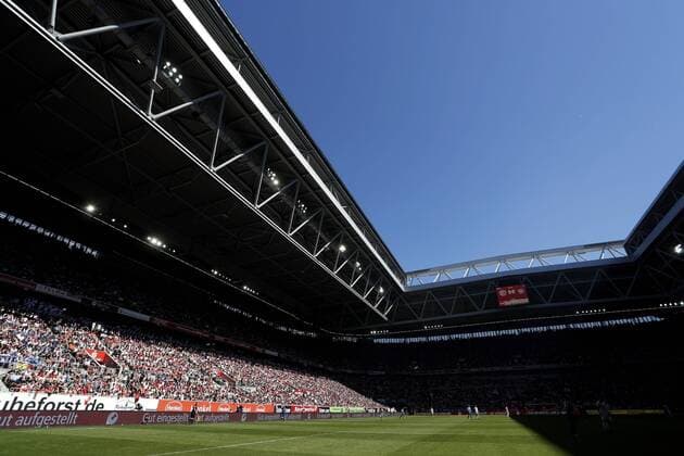 ESPRIT Arena Fussball 2.Fussball Liga Saison 2017-2018 Spiel Fortuna Duesseldorf - Holstein Kiel 1 : 1 am 06.Mai 2018 in der Esprit Arena in Duesseldorf