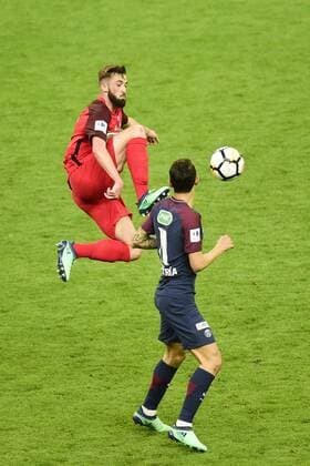 Joachim Eickmayer (Les Herbiers) FOOTBALL : Les herbiers vs PSG - Finale de la Coupe de France - St Denis - 08 05 2018 JBAutissier Panoramic 