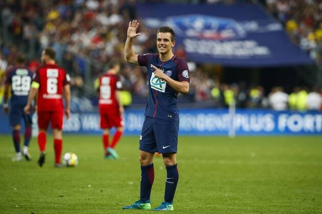 Joie LO CELSO Giovani (PSG) FOOTBALL : Les Herbiers vs Paris Saint Germain - Finale Coupe de France - 08 05 2018 GwendolineLeGoff Panoramic 
