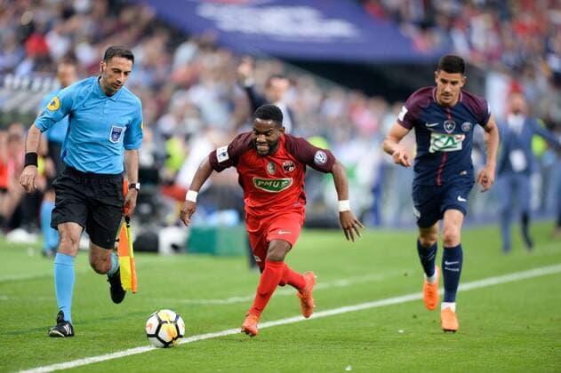 11 Louis Bongongui (her) FOOTBALL : Les Herbiers vs Paris SG - Coupe de France - Finale - 08 05 2018 AnthonyBIBARD FEP Panoramic 