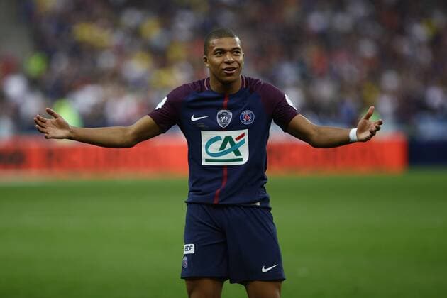 May 8, 2018 - Paris, France - Kylian Mbappe during French Cup final (Coupe de France) between Les Herbiers VF and Paris Saint-Germain (PSG) at Stade de France on May 8, 2018 in Saint-Denis near Paris, France. Les Herbiers VF v Paris Saint-Germain - Coupe de France Final  - ZUMAn230 20180508_zaa_n230_1045 Copyright: xMehdixTaamallahx