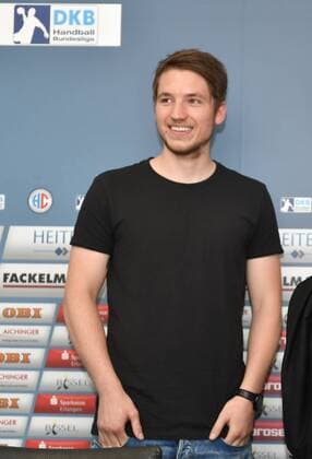 09.05.2018 - Handball - 1. Bundesliga - Saison 2017 2018 - HC Erlangen HCE - Pressekonferenz Pressetermin Medientermin - Vorstellung Dominik Mappes - - Dominik Mappes ( Neuzugang HC Erlangen )