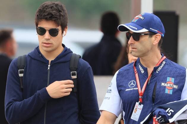 10th May, Circuit de Barcelona, Barcelona, Spain; Spanish Formula One Grand Prix, driver arrivals and press conference PK Pressekonferenz Williams Martini Racing, Lance Stroll arrives  ActionPlus12022956