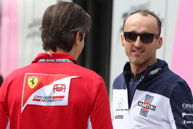 Photo4 LaPresse 10 05 2018 Barcelona, Spain Grand Prix Formula One Spain 2018 In the pic: Massimo Rivola (ITA), Scuderia Ferrari Sporting Director and Robert Kubica (POL) Williams FW41 Reserve and Development Driver & xa9; Photo4 LaPresse 10 05 2018 Barcelona, Spain Sport Grand Prix Formula One Spain 2018 In the pic: Massimo Rivola (ITA), Scuderia Ferrari Sporting Director and Robert Kubica (POL) Williams FW41 Reserve and Development Driver  Copyright: xphoto4 Lapressex
