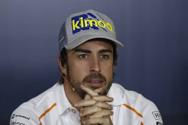 May 10, 2018 - Barcelona, Catalonia, Spain - May 10th, 2018 - Circuit de Barcelona-Catalunya, Montmelo, Spain - Formula One Spanish GP 2018;Fernando Alonso of Team McLaren during the press conference PK Pressekonferenz Barcelona Formula One Spanish GP; .May 10th - ZUMAa178 20180510_zap_a178_003 Copyright: xEricxAlonsox