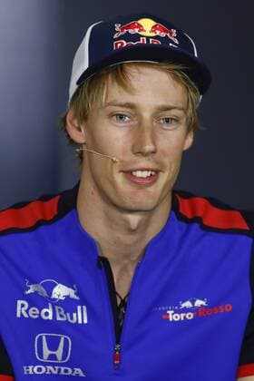 10th May, Circuit de Barcelona, Barcelona, Spain; Spanish Formula One Grand Prix, driver arrivals and press conference PK Pressekonferenz Brendon Hartley of Scuderia Toro Rosso Honda in to the press conference of the Spanish GP  ActionPlus12022982