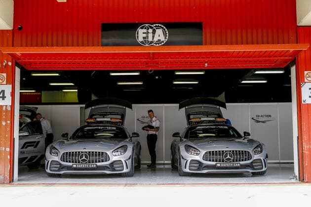 Motorsports: FIA Formula One World Championship WM Weltmeisterschaft 2018, Grand Prix of Spain, F1 Safety Car, Mercedes-AMG GT R Barcelona Spain