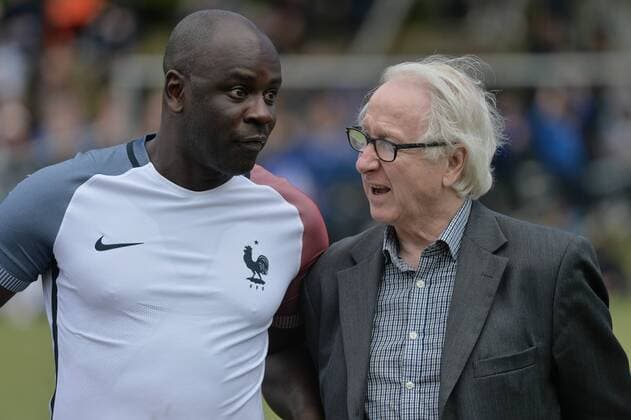 Lilian Thuram (ex joueur equipe de France vainqueur de la Coupe du Monde en 98) FOOTBALL : 20 ans de la victoire a la Coupe du Monde de Football en 98 pour Aime Jacquet - 10 05 2018 FredericChambert Panoramic 