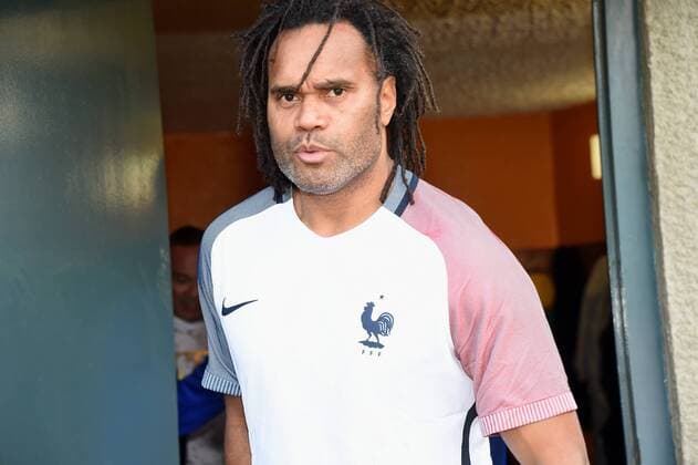 Christian Karembeu (ec joueur equipe de France vainqueur de la Coupe du Monde en 98) FOOTBALL : 20 ans de la victoire a la Coupe du Monde de Football en 98 pour Aime Jacquet - 10 05 2018 FredericChambert Panoramic 