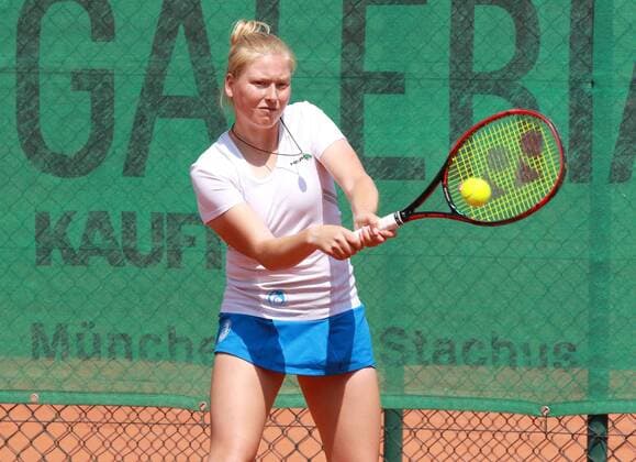 Lara Schmidt (TC BW Dresden-Blasewitz) Tennis 2. BL-Süd Damen 10.05.2018 GW Luitpoldpark München - TC BW Dresden-Blasewitz