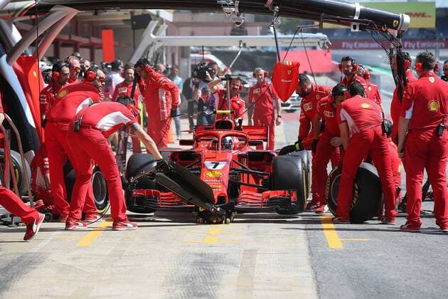 Photo4 LaPresse 11 05 2018 Barcelona, Spain Grand Prix Formula One Spain 2018 In the pic: Kimi Raikkonen (FIN) Scuderia Ferrari SF71H & xa9; Photo4 LaPresse 11 05 2018 Barcelona, Spain Sport Grand Prix Formula One Spain 2018 In the pic: Kimi Raikkonen (FIN) Scuderia Ferrari SF71H  Copyright: xPhoto4 LaPressex