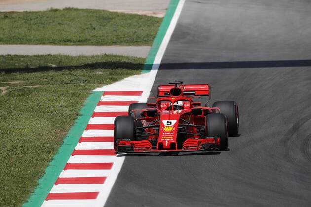 Photo4 LaPresse 11 05 2018 Barcelona, Spain Grand Prix Formula One Spain 2018 In the pic: Sebastian Vettel (GER) Scuderia Ferrari SF71H & xa9; Photo4 LaPresse 11 05 2018 Barcelona, Spain Sport Grand Prix Formula One Spain 2018 In the pic: Sebastian Vettel (GER) Scuderia Ferrari SF71H  Copyright: xPhoto4 LaPressex
