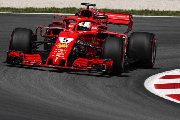 11th May, Circuit de Barcelona, Barcelona, Spain; Spanish Formula One Grand Prix, Friday free practice; Sebastian Vettel of Team Scuderia Ferrari  ActionPlus12023399