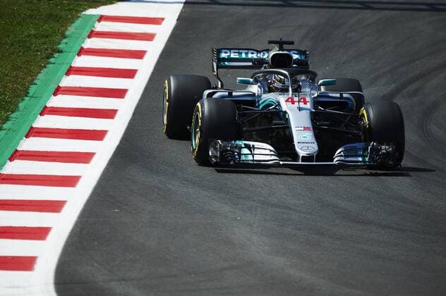 11th May, Circuit de Barcelona, Barcelona, Spain; Spanish Formula One Grand Prix, Friday free practice; Lewis Hamilton of the Mercedes AMG F1 Team in action during the 2nd practice session  ActionPlus12023676