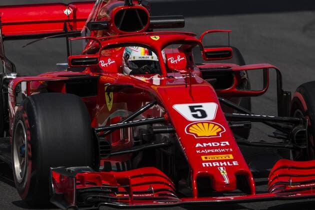 May 11, 2018 - Montmelo, Spain - 05 Sebastian Vettel from Germany with Scuderia Ferrari SF71H during the Spanish Formula One Grand Prix at Circuit de Catalunya on 11, 2018 in Montmelo, Spain. Spanish F1 Grand Prix - Practice  - ZUMAn230 20180511_zaa_n230_944 Copyright: xXavierxBonillax