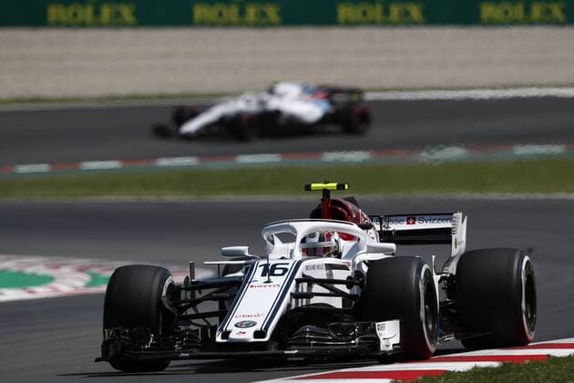 May 11, 2018 - Barcelona, Catalonia, Spain - CHARLES LECLERC of Alfa Romeo Sauber F1 during the Free Practice 2 of the Spanish GP at Circuit de Barcelona-Catalunya, Montmelo, Spain. F1 2018: Spanish Grand Prix: Practice Two - ZUMAa178 20180511_zap_a178_017 Copyright: xEricxAlonsox