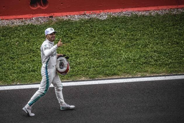 May 12, 2018 - Barcelona, Catalonia, Spain - LEWIS HAMILTON (GBR) celebrates after taking Pole Position for the Spanish GP at Circuit de Barcelona - Catalunya F1 2018: Spanish Grand Prix: Hamilton Wins Pole - ZUMAo105 20180512_zap_o105_012 Copyright: xMatthiasxOesterlex